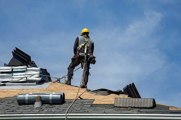 Professional Roofing technician working in Campbell, OH
